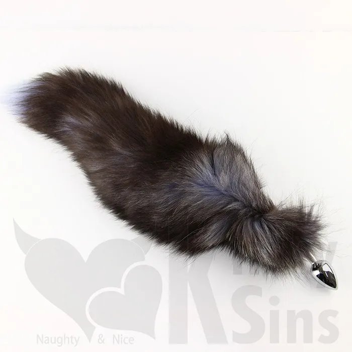 Anal | Frisky Fox Tail Small Stainless Steel Butt Plug - FREE SHIPPING