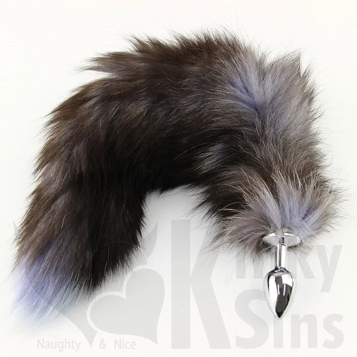 Anal | Frisky Fox Tail Small Stainless Steel Butt Plug - FREE SHIPPING
