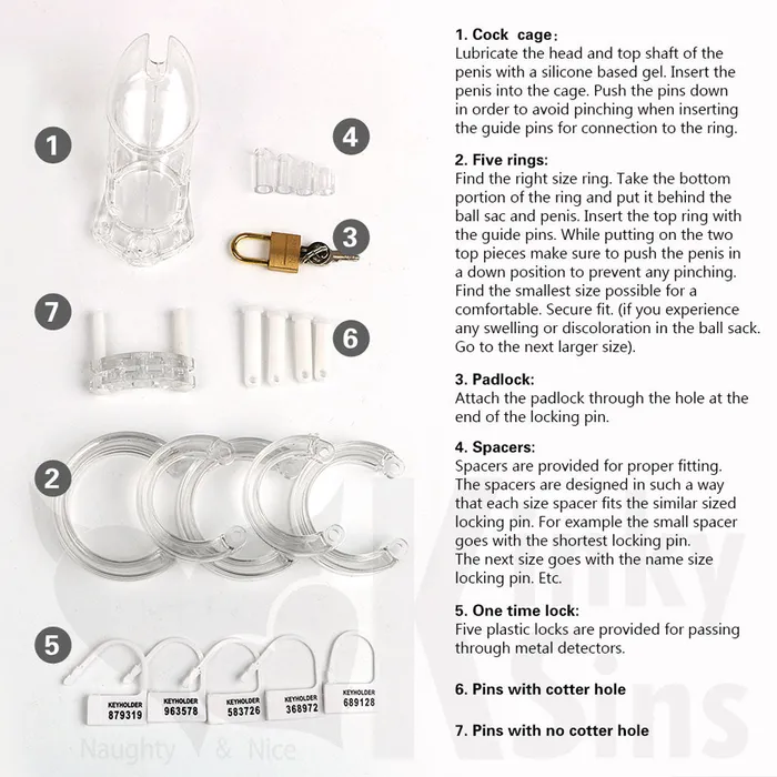 FREE SHIPPING Male Sex Toys | CB-6000S Male Chastity Penis Cage