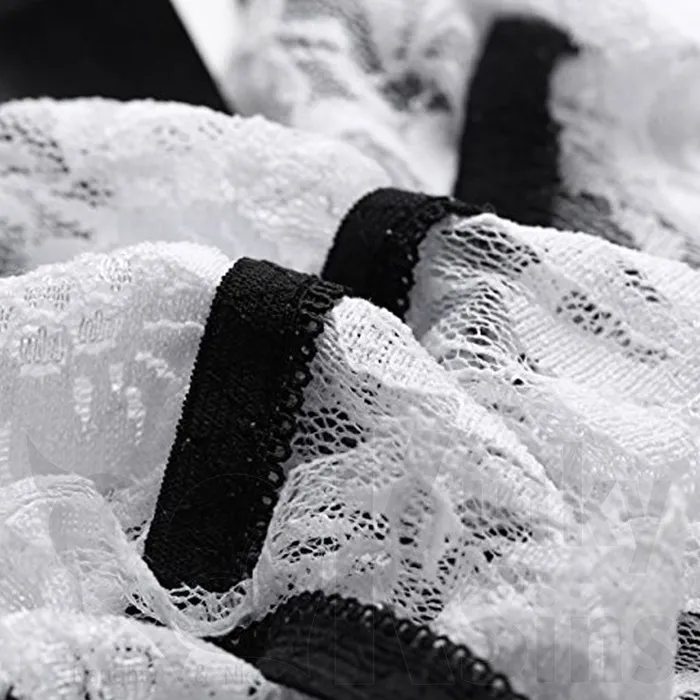 Plus Size | FREE SHIPPING See Through Lavish Lace French Maid Costume - Plus Size