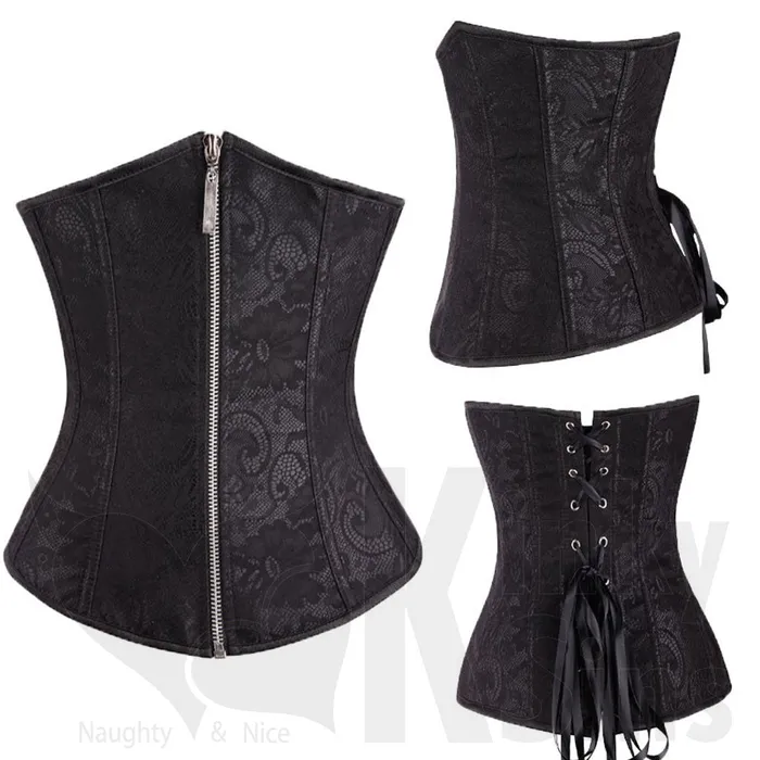 Sexy Zipped, Absolute Under-Bust Corset Plus Size Collection - With a FREE G-String | FREE SHIPPING Plus Size