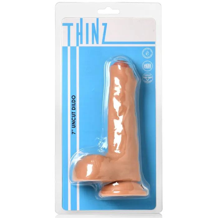 7 Inch Uncut Dildo With Balls | Curve Toys Dildos