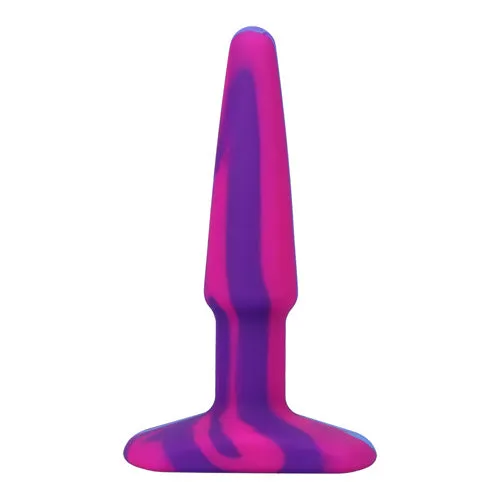 A-Play - Groovy - 4 inch - Silicone Anal Plug - Berry | Doc Johnson USA Anal