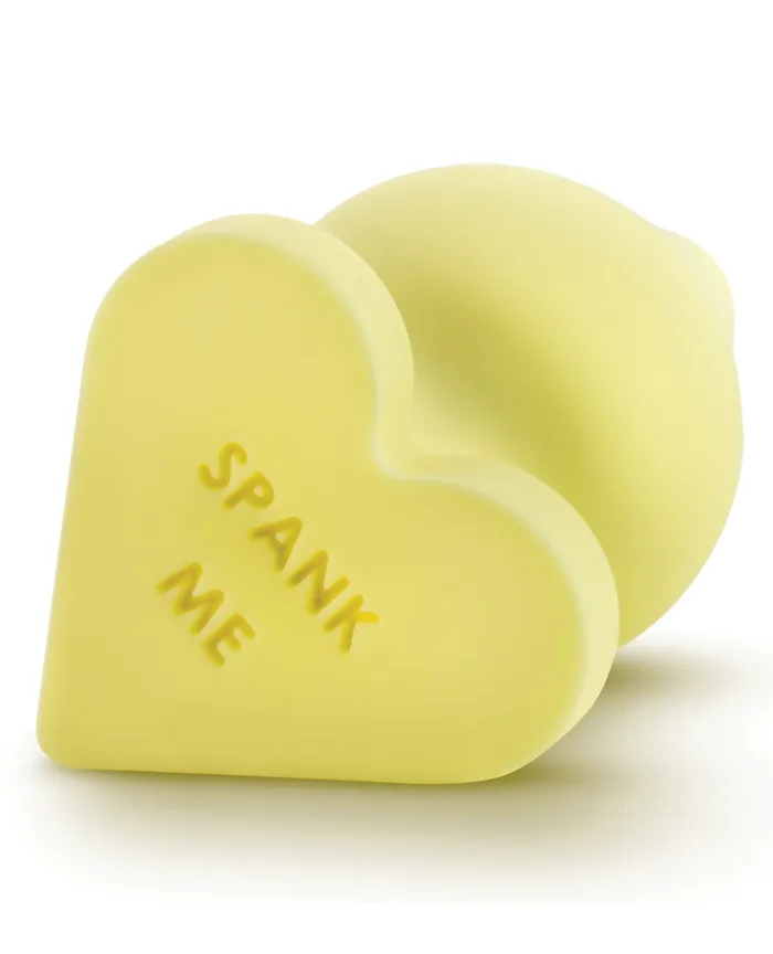 Anal | Blush Novelties Blush Play With Me Naughty Candy Heart Spank Me Plug - Yellow