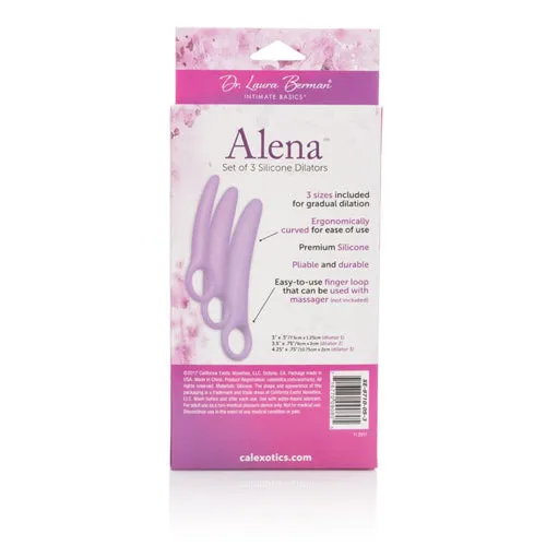 Anal | California Exotic Novelties Dr. Laura Berman - Alena Silicone Dilators 3 Piece Set - Purple