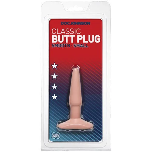 Anal Doc Johnson USA Classic NonVibrating Butt Plug Small Flesh