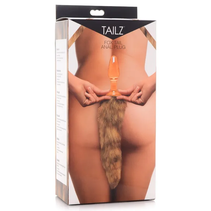 Anal | XR Brands Fox Tail Glass Anal Plug