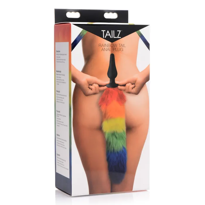 Anal | XR Brands Rainbow Tail Anal Plug