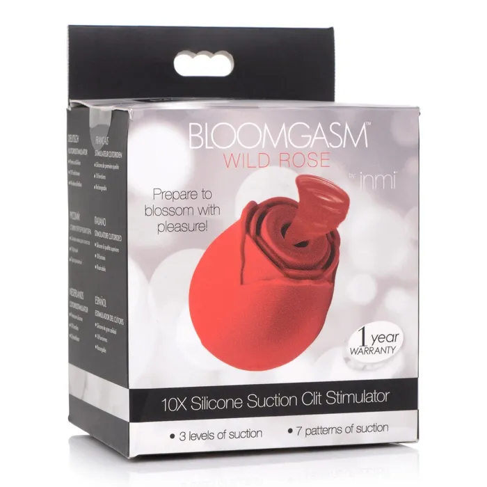 Bloomgasm Wild Rose 10x Silicone Clit Stimulator | XR Brands Female Sex Toys