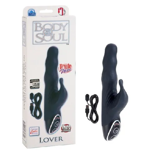 Body & Soul USB Rechargeable Lover - Black | California Exotic Novelties Anal