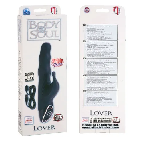 Body & Soul USB Rechargeable Lover - Black | California Exotic Novelties Anal