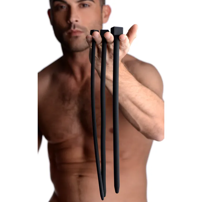 Bolted Deluxe Silicone Urethral Sounds | XR Brands Male Sex Toys