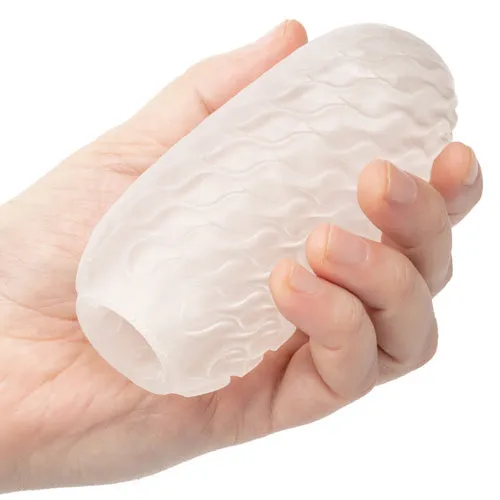 Boundless Reversible Squishy Ball Stroker - Yellow | California Exotic Novelties Male Sex Toys