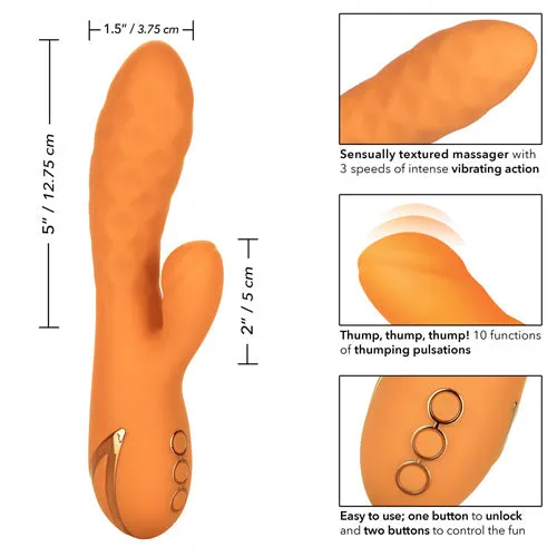 California Exotic Novelties Female Sex Toys | California Dreaming Newport Beach Babe Rechargeable Massager - Orange
