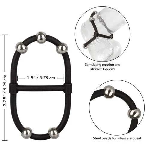 California Exotic Novelties Female Sex Toys | Steel Beaded Dual Silicone Maximizer