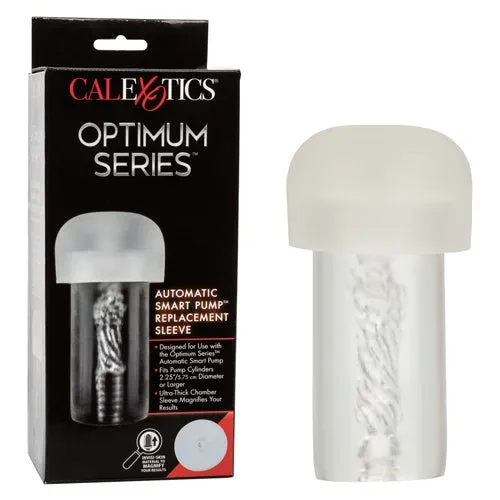 California Exotic Novelties Male Sex Toys Optimum Series Automatic Smart Pump Replacement Sleeve Clear