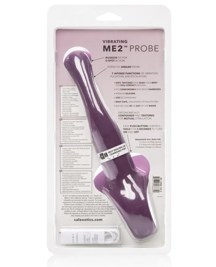 California Exotic Novelties Male Sex Toys | Vibrating Me2 Probe