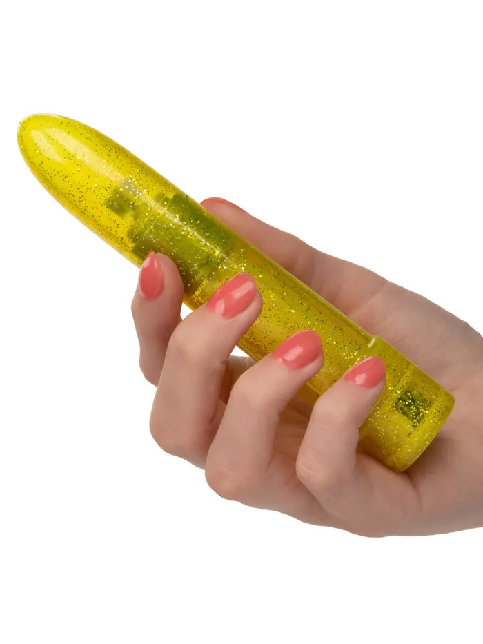 California Exotic Novelties Sparkle Mini Vibe - Yellow | Female Sex Toys