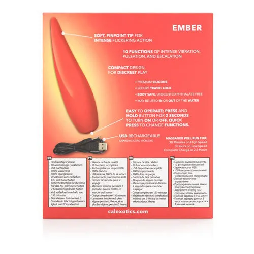 California Exotic Novelties Vibrators | Red Hot - Ember