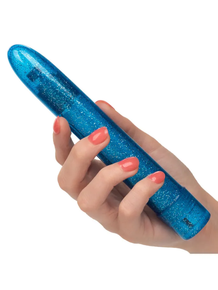 California Exotic Novelties Vibrators | Sparkle Slim Vibe - Blue
