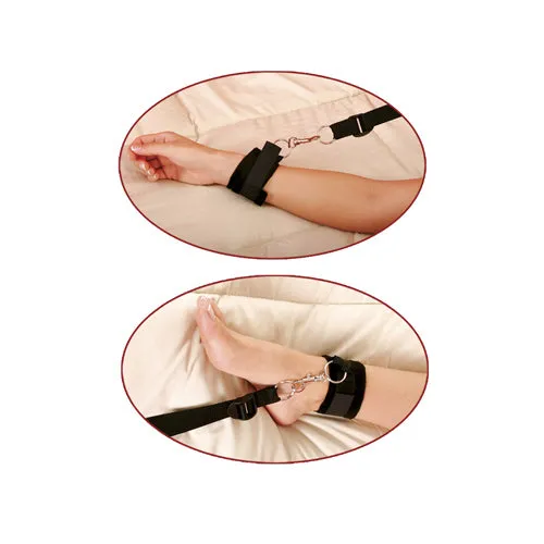 Couples | Pipedream Products Fetish Fantasy Series - Bed Bindings Restraint Kit - Black