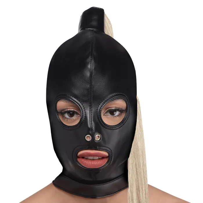 Couples XR Brands Blonde Ponytail Bondage Hood