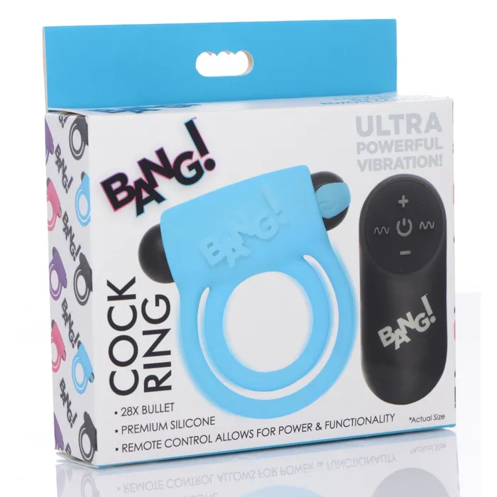 Couples | XR Brands Remote Control 28x Vibrating Cock Ring And Bullet
