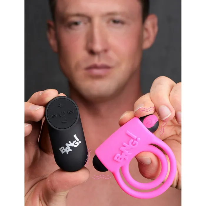Couples | XR Brands Remote Control 28x Vibrating Cock Ring And Bullet