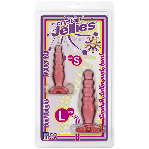 Crystal Jellies Anal Delight Trainer Kit Pink Non Vibrating Doc Johnson USA Anal Crystal Jellies Anal Delight Trainer Kit Pink Non Vibrating Doc Johnson USA Anal