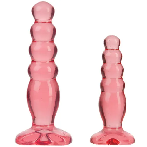 Crystal Jellies Anal Delight Trainer Kit Pink - Non Vibrating | Doc Johnson USA Anal