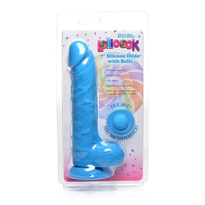 Curve Toys Dildos | 7 Inch Silicone Dildo With Balls