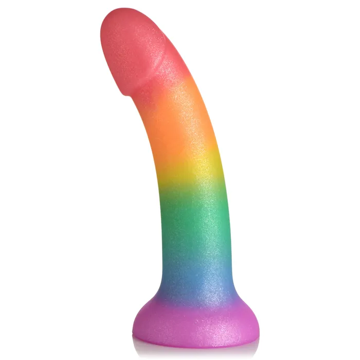 Curve Toys Dildos | Phallic Rainbow Silicone Dildo