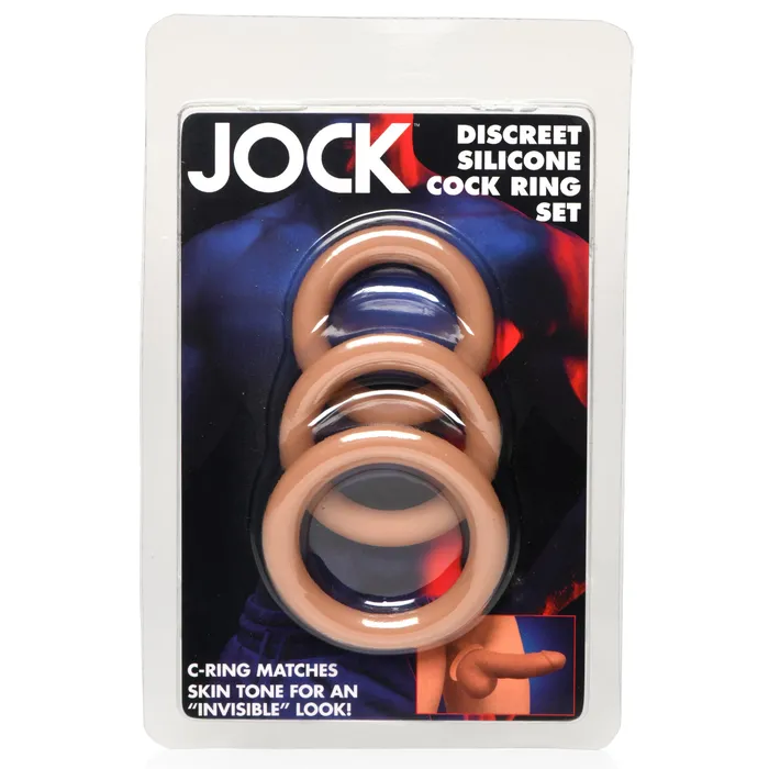 Curve Toys Discreet Silicone Cock Ring Set - Medium | Male Sex Toys