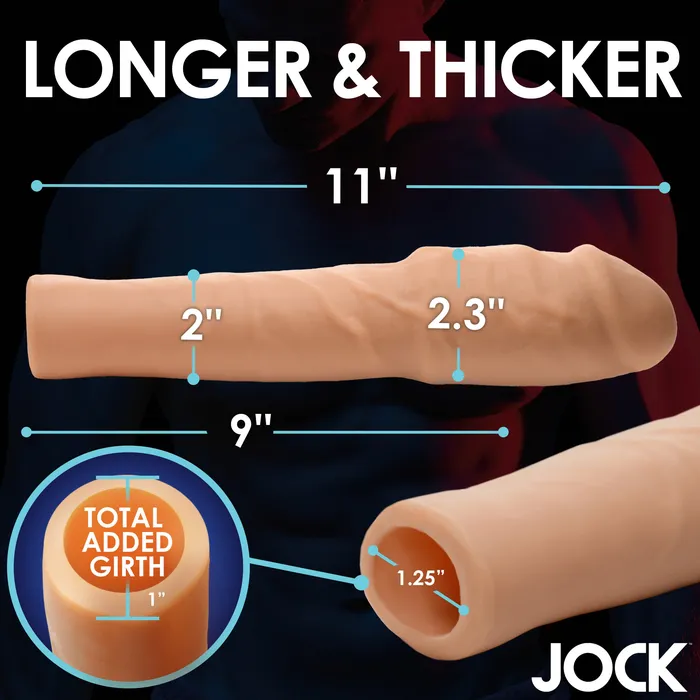 Curve Toys Extra Thick 2 Inch Penis Extension - | Male Sex Toys