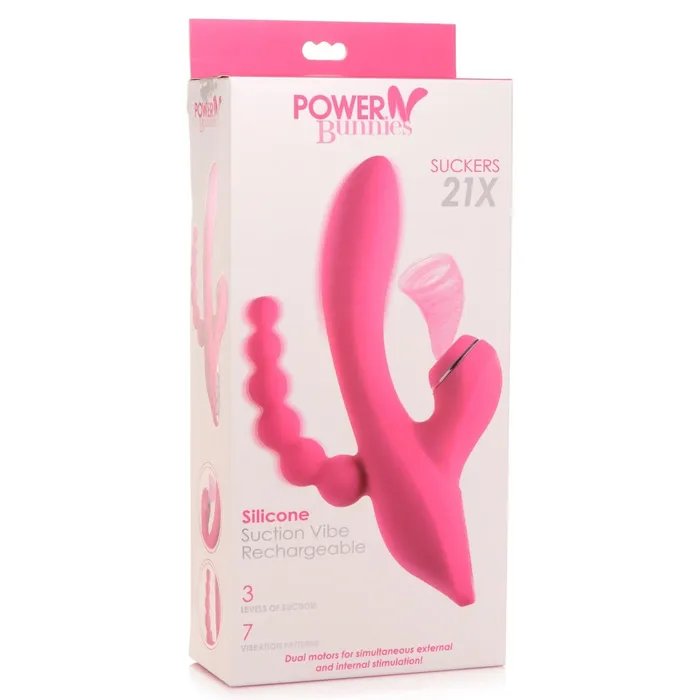 Curve Toys Female Sex Toys | Suckers 21x Silicone Suction Vibe