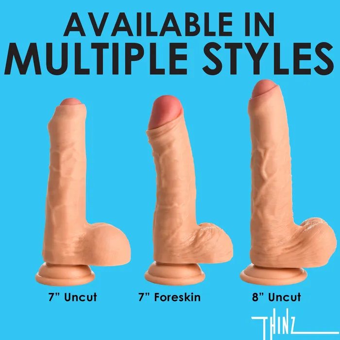Dildos | Curve Toys 8 Inch Uncut Dildo With Balls