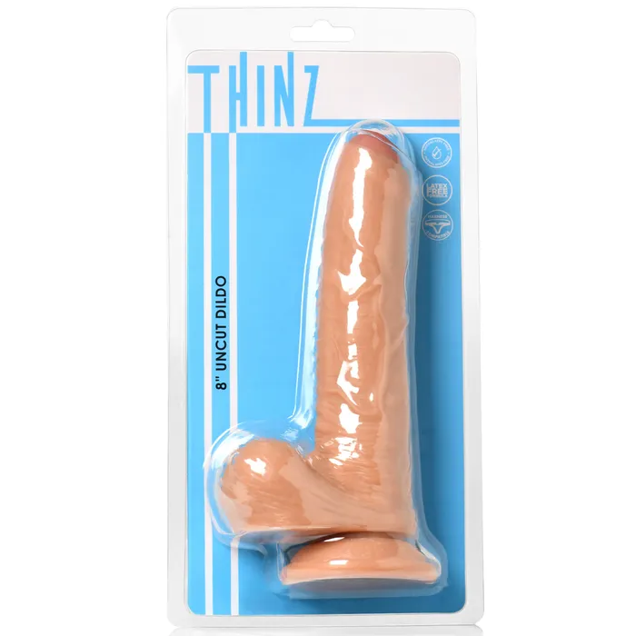 Dildos | Curve Toys 8 Inch Uncut Dildo With Balls