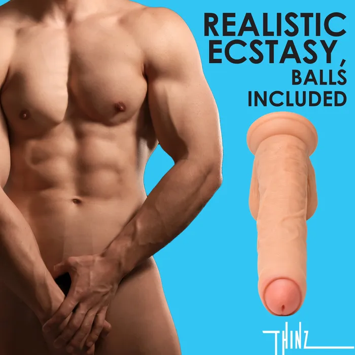 Dildos | Curve Toys 8 Inch Uncut Dildo With Balls