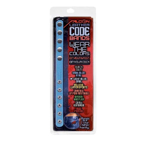 Dildos | Icon Brands Falcon: Code Bands/Cock Rings - Light Blue - Oral Sex