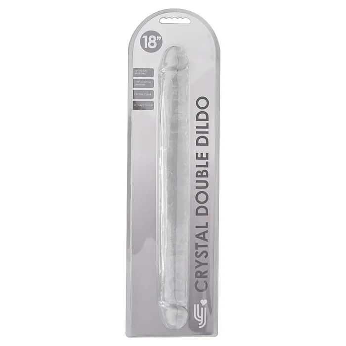 Dildos | Loving Joy Loving Joy 18 Inch Double Ended Dildo Clear