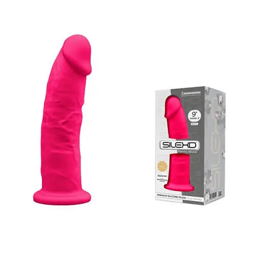 Dildos | SilexD SilexD 9 inch Realistic Silicone Dual Density Dildo with Suction Cup Pink Dildos | SilexD SilexD 9 inch Realistic Silicone Dual Density Dildo with Suction Cup Pink