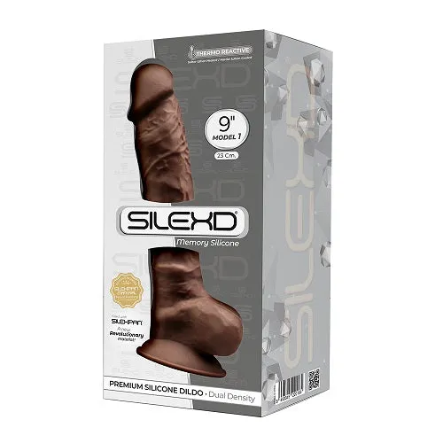 Dildos | Silexd SilexD 9 inch Realistic Silicone Dual Density Dildo with Suction Cup with Balls Brown Dildos | Silexd SilexD 9 inch Realistic Silicone Dual Density Dildo with Suction Cup with Balls Brown