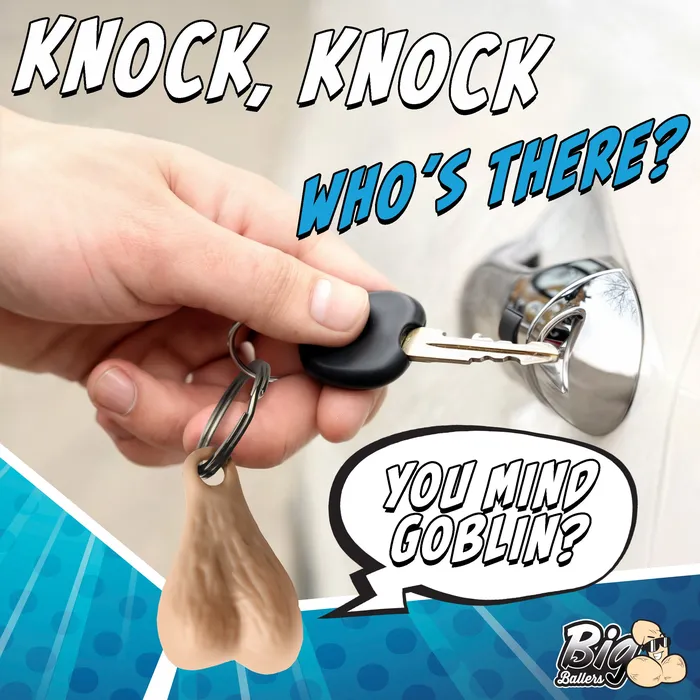Dildos | XR Brands Big Ballers Keychain - Light