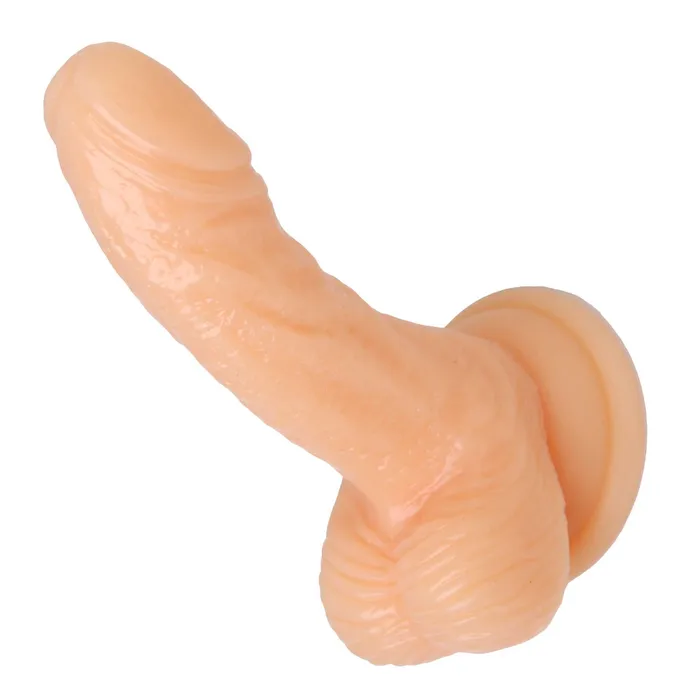 Dildos | XR Brands Silicone 4 Inch Realistic Suction Cup Mini Dildo