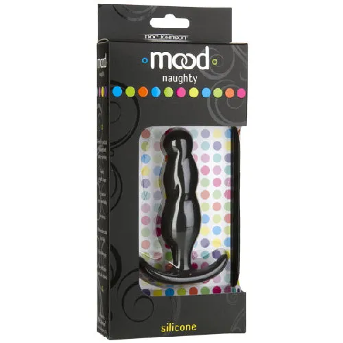 Doc Johnson USA Anal Mood Naughty 3 35 Silicone NonVibrating Butt Plug Medium Black Doc Johnson USA Anal Mood Naughty 3 35 Silicone NonVibrating Butt Plug Medium Black