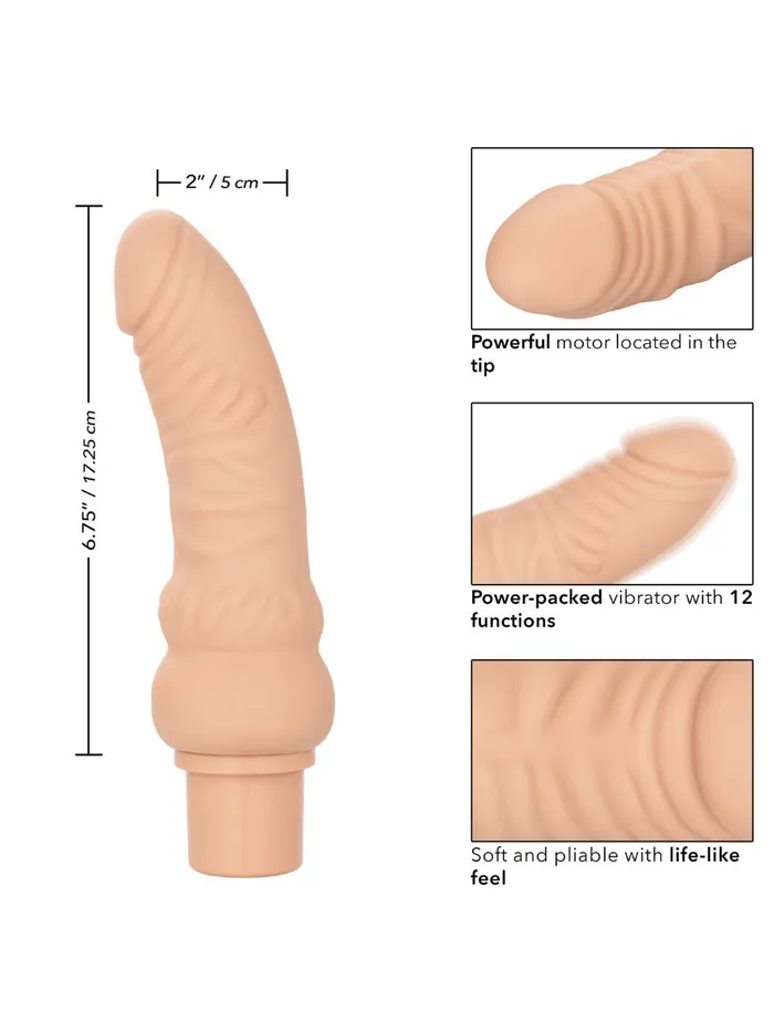 Female Sex Toys | California Exotic Novelties Rechargeable Power Stud Curvy - Ivory