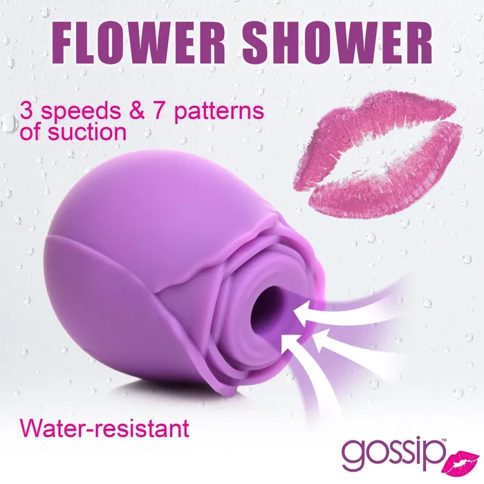 Female Sex Toys | Curve Toys 10x Rose Flirt Silicone Clitoral Stimulator