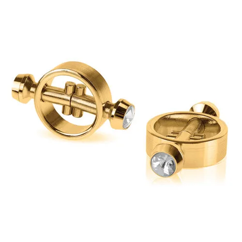 Female Sex Toys | Pipedream Products Fetish Fantasy Gold - Magnetic Clamps - Gold