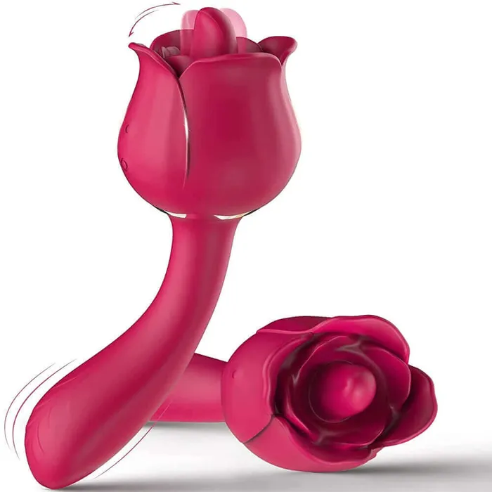 Female Sex Toys Rose Tongue Licker with GSpot Vibrator rose toy