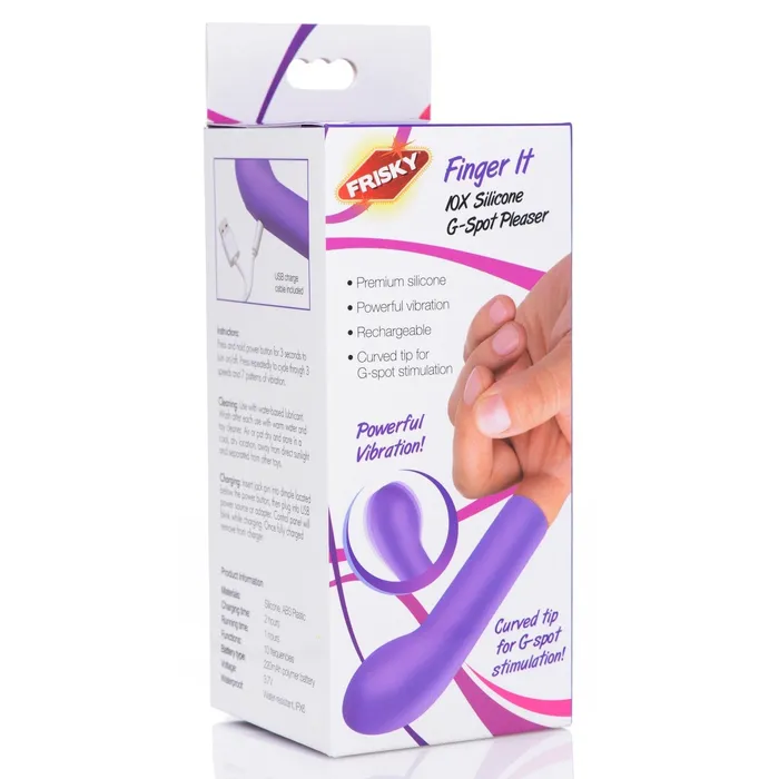 Female Sex Toys | XR Brands Finger It 10x Silicone G-spot Pleaser